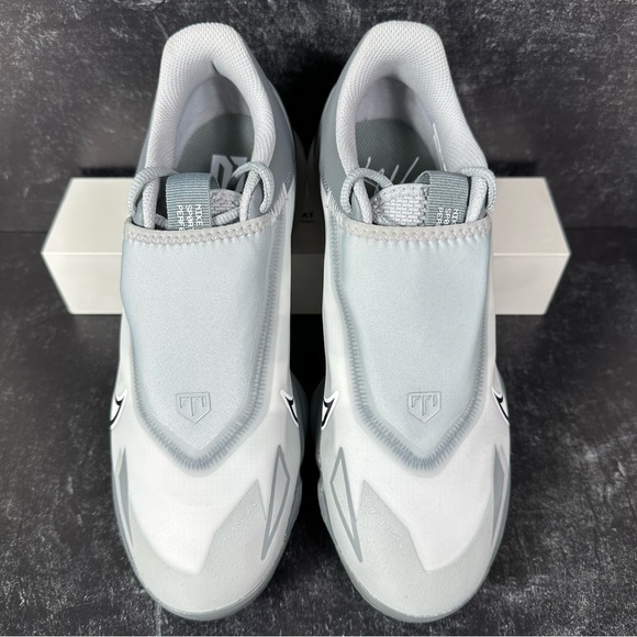 FORCE ZOOM TROUT 8 PRO WOLF GREY GRAY MENS BASEBALL CLEATS SIZE 8.5 METAL STUDS - Picture 2 of 10